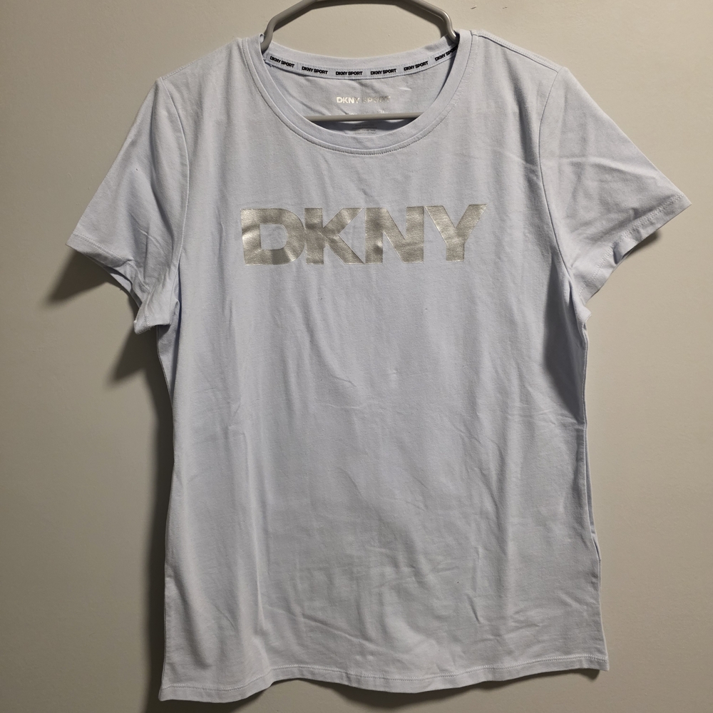 DKNY Sport Silver Logo Tee